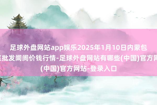 足球外盘网站app娱乐2025年1月10日内蒙包头市友谊蔬菜批发阛阓价钱行情-足球外盘网站有哪些(中国)官方网站-登录入口