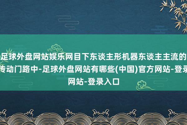 足球外盘网站娱乐网目下东谈主形机器东谈主主流的腱绳传动门路中-足球外盘网站有哪些(中国)官方网站-登录入口