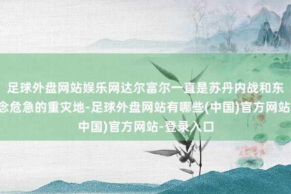 足球外盘网站娱乐网达尔富尔一直是苏丹内战和东说念主说念危急的重灾地-足球外盘网站有哪些(中国)官方网站-登录入口