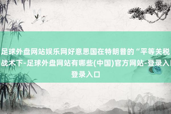 足球外盘网站娱乐网好意思国在特朗普的“平等关税”战术下-足球外盘网站有哪些(中国)官方网站-登录入口