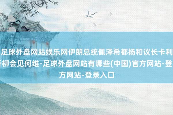 足球外盘网站娱乐网伊朗总统佩泽希都扬和议长卡利巴夫折柳会见何维-足球外盘网站有哪些(中国)官方网站-登录入口