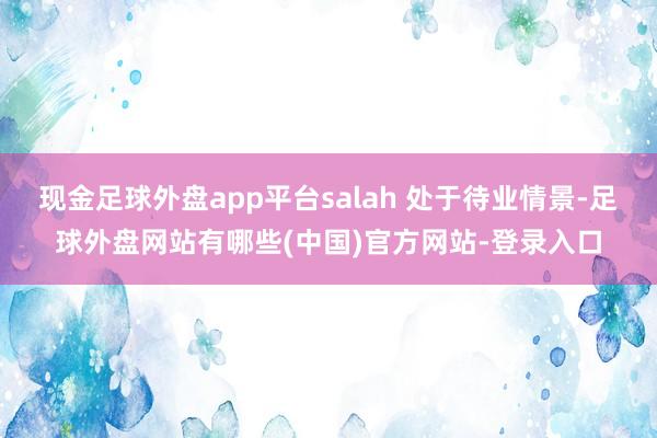 现金足球外盘app平台salah 处于待业情景-足球外盘网站有哪些(中国)官方网站-登录入口