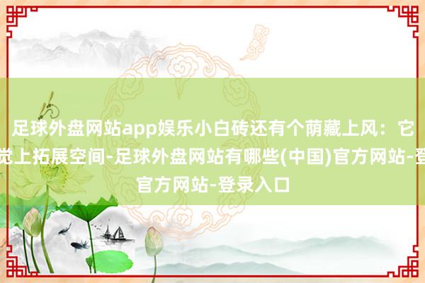 足球外盘网站app娱乐小白砖还有个荫藏上风:它能在视觉上拓展空间-足球外盘网站有哪些(中国)官方网站-登录入口