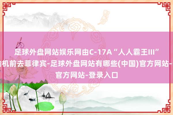 足球外盘网站娱乐网由C-17A“人人霸王III”重型运输机前去菲律宾-足球外盘网站有哪些(中国)官方网站-登录入口